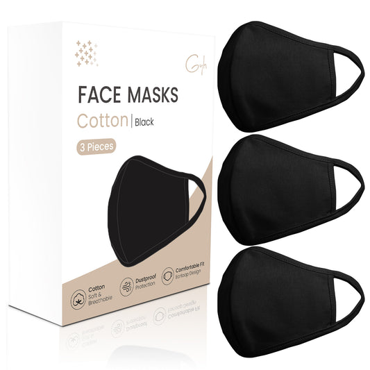 GYH Sanitary masks for medical purposes,  Hygienic & Comfortable, Lightweight Breathable Design, Portable Daily Protection Masks for Home, Travel & Work, 3 Pcs